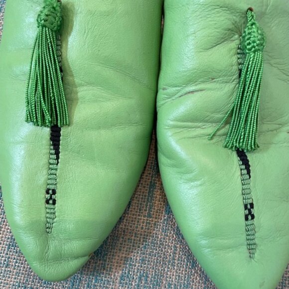 Leather Moroccan Slippers - Picture 4 of 4